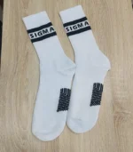 SIGNATURE BETA SIGMA WHITE SOCKS