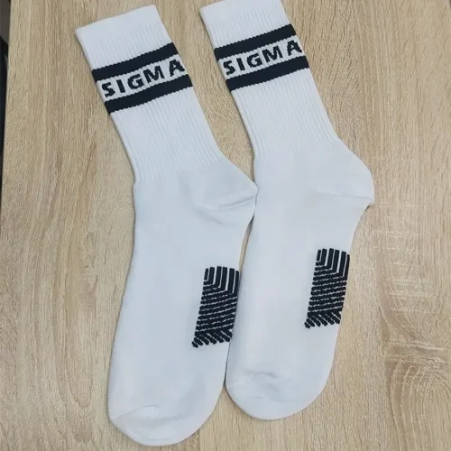 SIGNATURE BETA SIGMA WHITE SOCKS