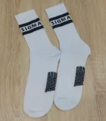 SIGNATURE BETA SIGMA WHITE SOCKS