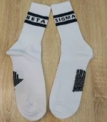 SIGNATURE BETA SIGMA WHITE SOCKS