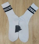 SIGNATURE BETA SIGMA WHITE SOCKS