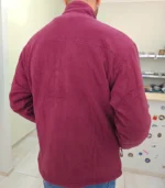 BURGUNDY FLEECE BACK