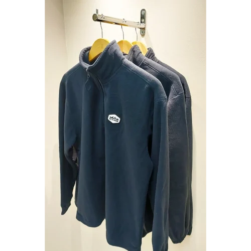 NAVY BLUE FLEECE HOODIE FRONT