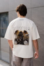 ECRU ANGEL OVERSIZED TSHIRT BACK VIEW