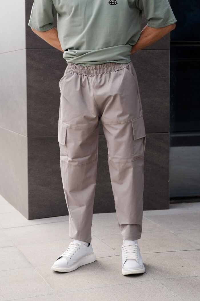 TONY COUPER GREY CARGO BUGGY PANTS VIEW