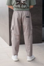 TONY COUPER GREY CARGO BUGGY PANTS VIEW BACK