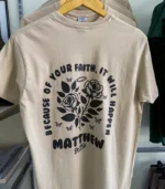 MATTHEW BEIGE REGULAR FIT TSHIRT BACK VIEW