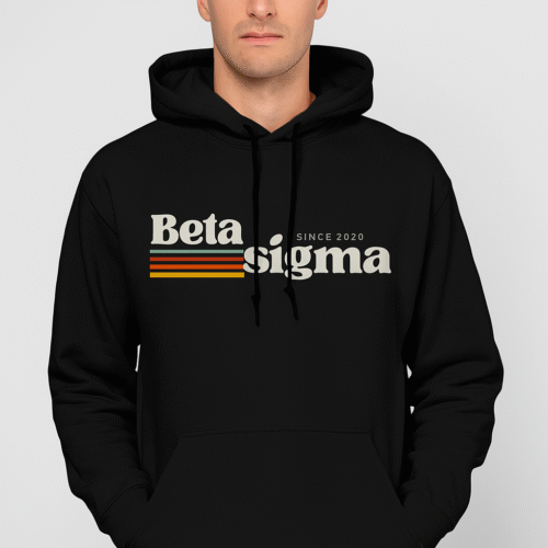 BLACK HOODIE RETRO
