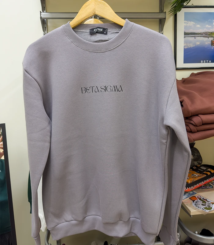 ASHGREY BETASIGMA CREWNECK HOODIE ASHGREY BETASIGMA CREWNECK HOODIE