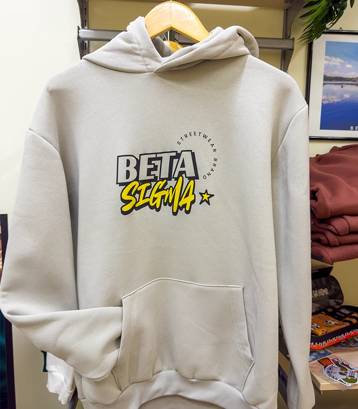 BETASIGMA CREAM UNISEX HOODIE BETASIGMA CREAM UNISEX HOODIE
