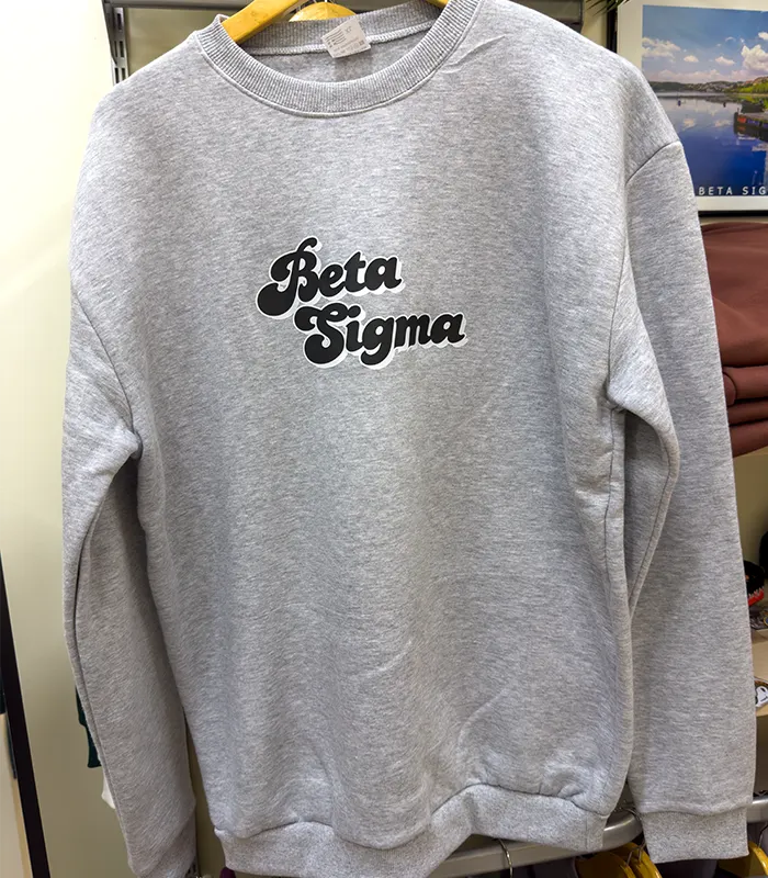 BETASIGMA GREY CREWNECK UNISEX BETASIGMA GREY CREWNECK UNISEX