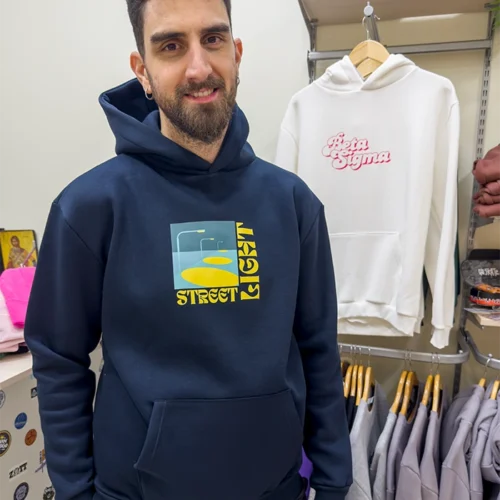 NAVY UNISEX HOODIE STREETLIGHT