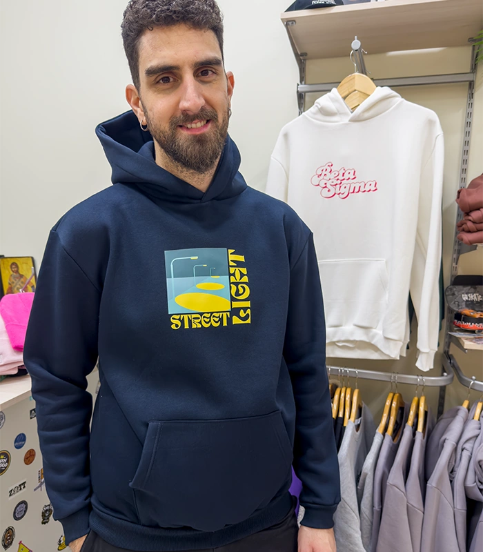 NAVY UNISEX HOODIE STREETLIGHT NAVY UNISEX HOODIE STREETLIGHT